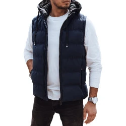 Vīriešu stepēta tumši zila veste Eiten