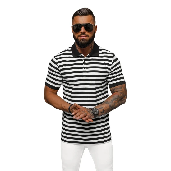 Vīriešu svītrains polo krekls Rafael NB/MT3110