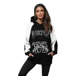 Vīriešu tumši pelēks džemperis Never give up