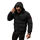Men's black winter jacket Martim