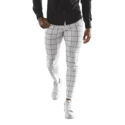 Baltas vīriešu bikses Karlin