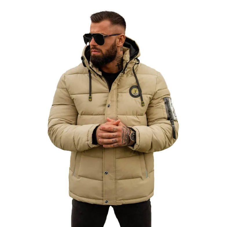 Brūna vīriešu ziemas jaka Lorenco JS/57M7503/62Z