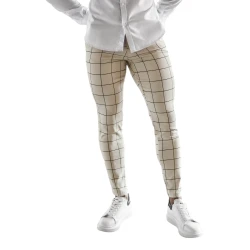 Brūnas vīriešu bikses Karlin