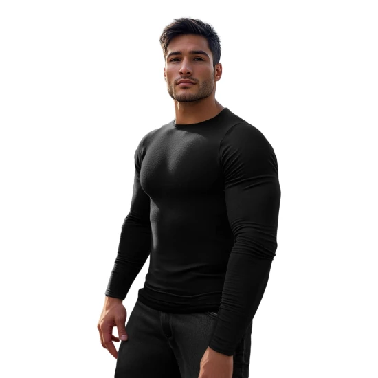 Melns vīriešu krekls ar garām piedurknēm Jamat JS/2088