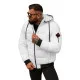 Men's white winter jacket Martim JS/31M5031/281