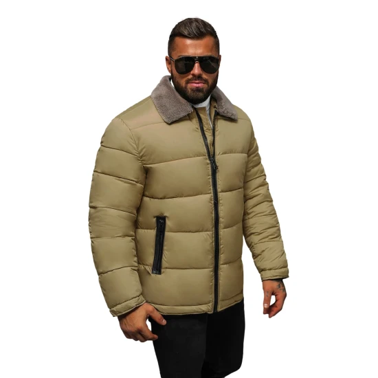 Vīriešu brūna stepēta jaka Andre JS/31M5010