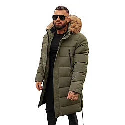 Vīriešu haki krāsas ziemas jaka Fred