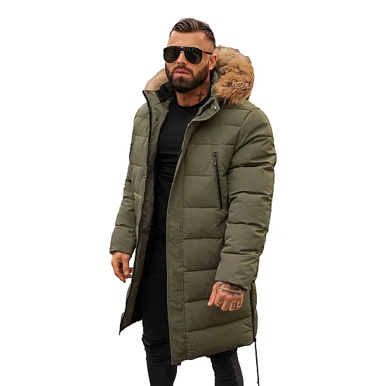 Meeste khaki värvi talvejope Fred JS/25M9803/136