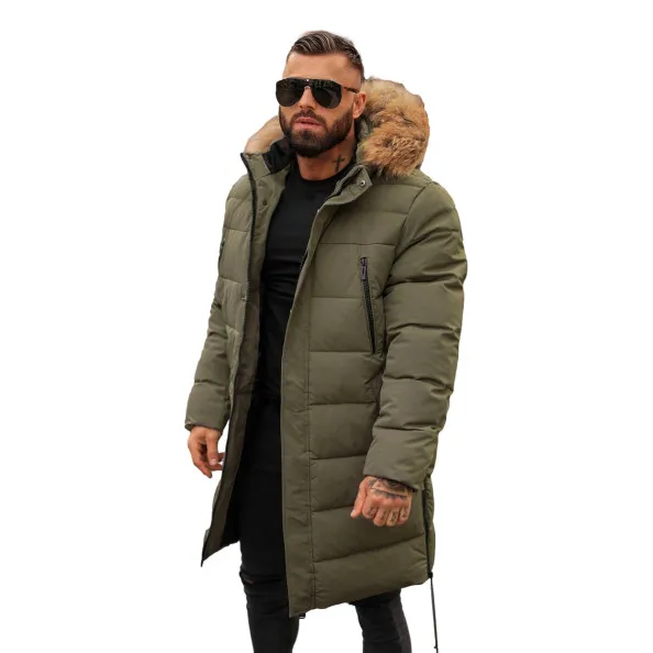 Vīriešu haki krāsas ziemas jaka Fred JS/25M9803/136