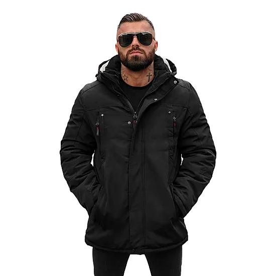 Vīriešu melna ziemas jaka Mason JS/5M3223/392