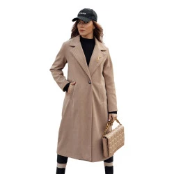 Sievieš brūns mētelis Abel