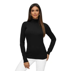 Sieviešu džemperis ar augstu apkakli Milena