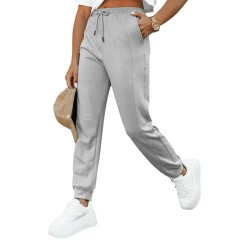 Sieviešu gaiši pelēkas bikses Smil