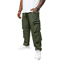 Vīriešu platas haki krāsas bikses Olimp