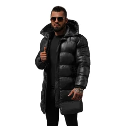 Vīriešu melna jaka Alom