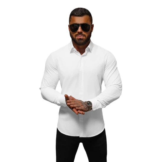 Balts vīriešu krekls Fulio O/V76Z