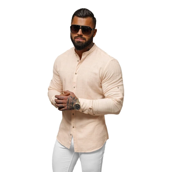 Brūns vīriešu krekls Adam O/V85Z