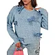Naisten sininen pusero Bow MY2353