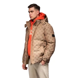 Vīriešu brūna ziemas jaka Emio