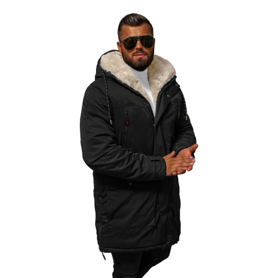 Vīriešu melna ziemas jaka Optin JS/5M3123/392