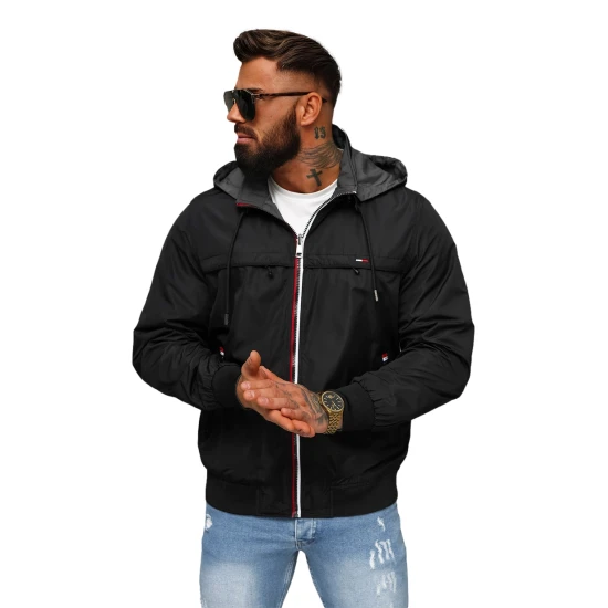 Melna jaka ar kapuci Kemir JS/16M9207/392