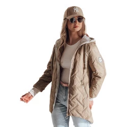 Brūna sieviešu stepēta jaka Merina