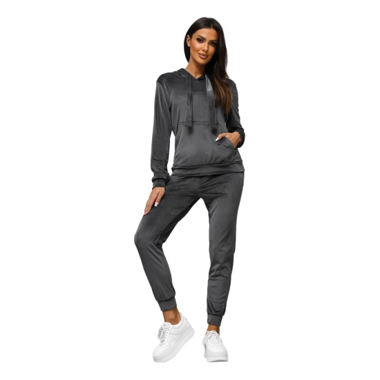 Sieviešu tumši pelēks velūra komplekts Merlin JS/35C1612/5