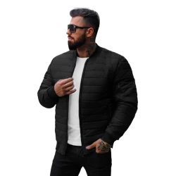 Vīriešu stepēta melna jaka Minti