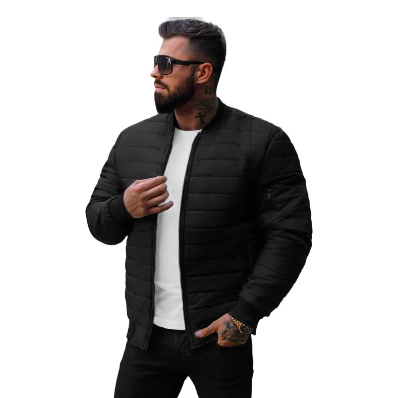 Vīriešu stepēta melna jaka Minti 8M1527/392