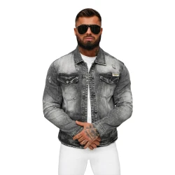 Vīriešu melna džinsa jaka Manti
