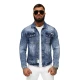 Vīriešu zila džinsa jaka Manti NB/MJ529BS