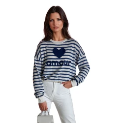 Sieviešu zils džemperis Amour