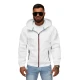 Vīriešu balta jaka ar kapuci Pyter