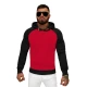 Vīriešu sarkans džemperis ar kapuci Aiden