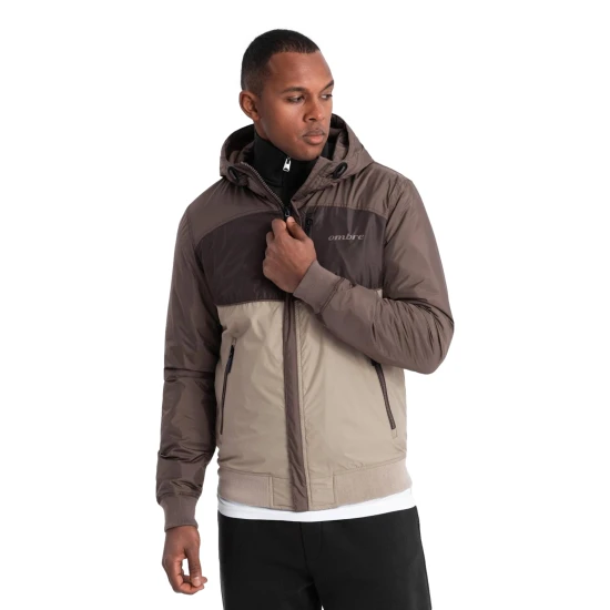 Vīriešu brūna jaka Inito Jakas