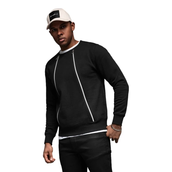 Vīriešu melns džemperis Anum Džemperi