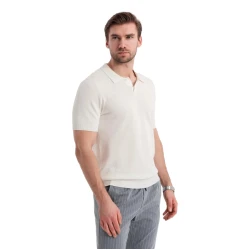 Vīriešu balts polo krekls Swing