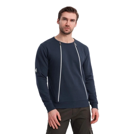 Vīriešu tumši zils džemperis Anum V2 OM-SSNZ-0187