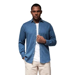 Vīriešu džinsa zils krekls Mant