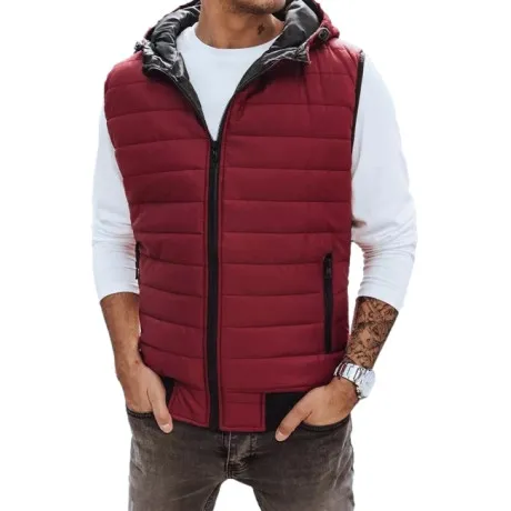 Vīriešu bordo krāsas veste Minel JS/MY88Z