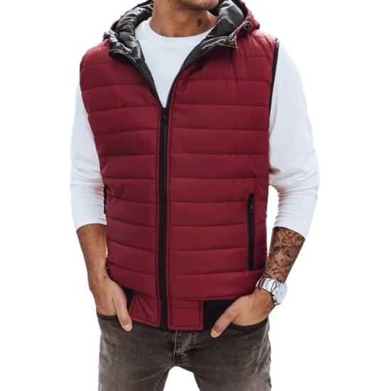 Vīriešu bordo krāsas veste Minel JS/MY88Z