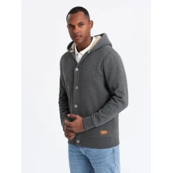 Tumši pelēks vīriešu džemperis Kasper