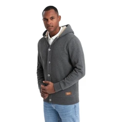 Tumši pelēks vīriešu džemperis Kasper