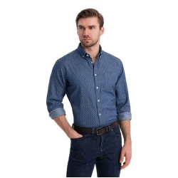 Vīriešu tumši zils krekls Aiden