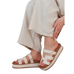 Sieviešu Flip Flip Flops in brūna