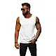 Varrukateta valge meeste t-särk Look