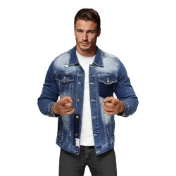 Vīriešu zila džinsa jaka Urgan