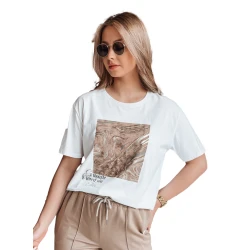 Sieviešu balts T-krekls Nivi