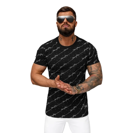 Vīriešu melns t-krekls Stary