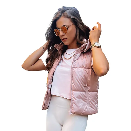 Rozā spīdīga veste Osin TY3705